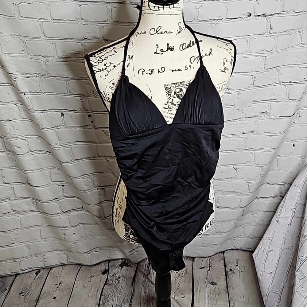 Victoria's Secret Black One Piece Swimsuit Size Small